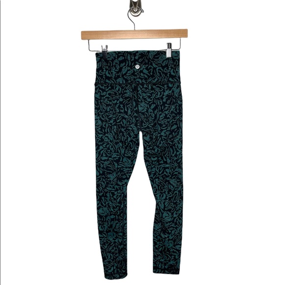 lululemon | Lululemon Wunder Under Hi-Rise 7/8 Tight Thrive Viridian Green Black - Picture 3 of 7